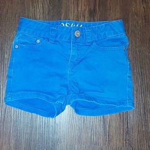 Girls PSNY Blue Adjusted Waist Shorts Size 7
